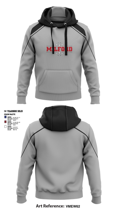 Milford Eagles Pop Warner Football and Cheer 85500081 Hoodie - 6 (2)