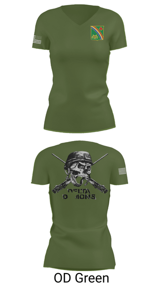 Womens Short Sleeve Vneck Shirt, 1st Battalion 69th Infantry Regiment, Army, Teamtime, Team time, sublimation, custom sports apparel, team uniforms, spirit wear, spiritwear, sports uniforms, custom shirts, team store, custom team store, fundraiser sports, apparel fundraiser