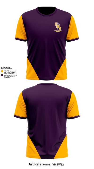 Central Chargers Baseball 97406190 Short Sleeve Performance Shirt - 3