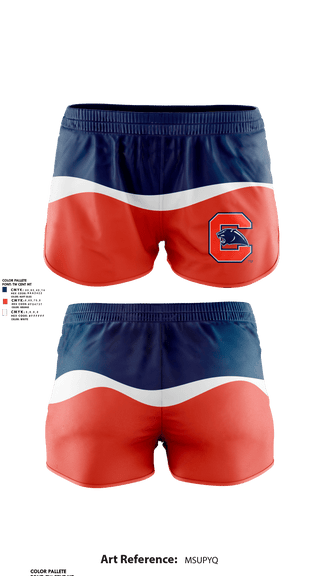 Womens Shorts, Chapman High School Track and Field, Track & Field, Teamtime, Team time, sublimation, custom sports apparel, team uniforms, spirit wear, spiritwear, sports uniforms, custom shirts, team store, custom team store, fundraiser sports, apparel fundraiser