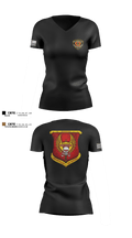 3rd Battalion 3rd Marines India Co. 18315105 Women's Short Sleeve V-neck Shirt - 2