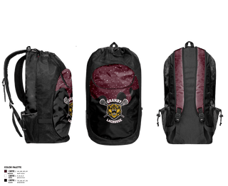 Gear Bag, Granby Youth Lacrosse, Men's Lacrosse, Teamtime, Team time, sublimation, custom sports apparel, team uniforms, spirit wear, spiritwear, sports uniforms, custom shirts, team store, custom team store, fundraiser sports, apparel fundraiser