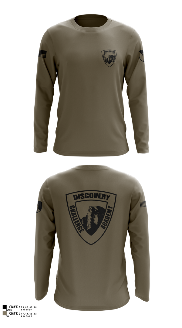 Long Sleeve Performance Shirt, Discovery ChalleNGe Academy, , Teamtime, Team time, sublimation, custom sports apparel, team uniforms, spirit wear, spiritwear, sports uniforms, custom shirts, team store, custom team store, fundraiser sports, apparel fundraiser