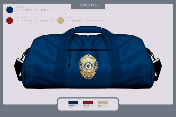 Duffle Bag, Tolland Police Department, , Teamtime, Team time, sublimation, custom sports apparel, team uniforms, spirit wear, spiritwear, sports uniforms, custom shirts, team store, custom team store, fundraiser sports, apparel fundraiser