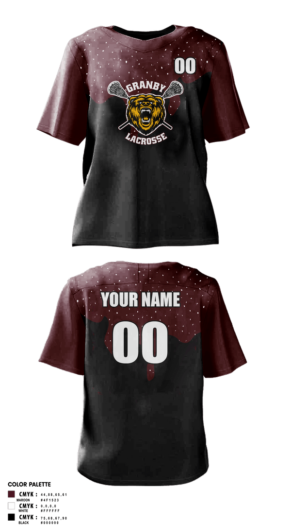 Mens Lacrosse Jersey, Granby Youth Lacrosse, Men's Lacrosse, Teamtime, Team time, sublimation, custom sports apparel, team uniforms, spirit wear, spiritwear, sports uniforms, custom shirts, team store, custom team store, fundraiser sports, apparel fundraiser