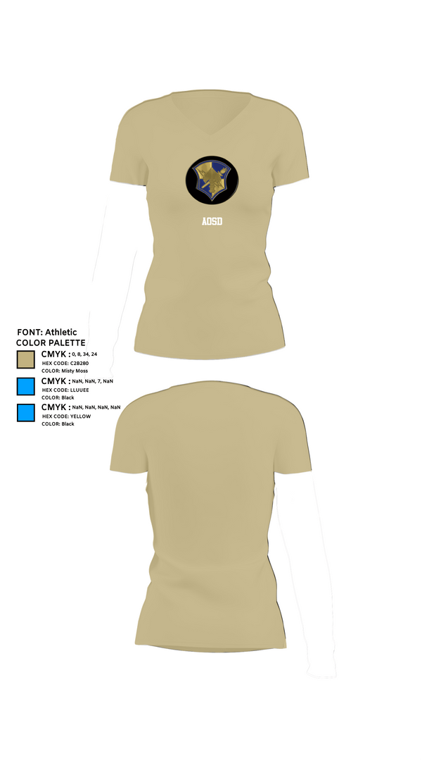 Womens Short Sleeve Vneck Shirt, AOSD, , Teamtime, Team time, sublimation, custom sports apparel, team uniforms, spirit wear, spiritwear, sports uniforms, custom shirts, team store, custom team store, fundraiser sports, apparel fundraiser