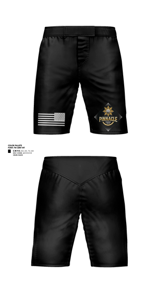 Fight Shorts, Pinnacle Martial Arts, , Teamtime, Team time, sublimation, custom sports apparel, team uniforms, spirit wear, spiritwear, sports uniforms, custom shirts, team store, custom team store, fundraiser sports, apparel fundraiser