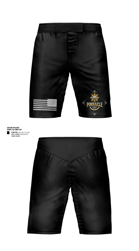 Fight Shorts, Pinnacle Martial Arts, , Teamtime, Team time, sublimation, custom sports apparel, team uniforms, spirit wear, spiritwear, sports uniforms, custom shirts, team store, custom team store, fundraiser sports, apparel fundraiser