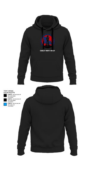 Hoodie, Charley troop 2-108 CAV, , Teamtime, Team time, sublimation, custom sports apparel, team uniforms, spirit wear, spiritwear, sports uniforms, custom shirts, team store, custom team store, fundraiser sports, apparel fundraiser