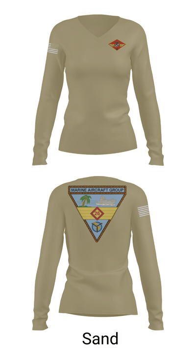 2nd MAW 13014265 Women's Long Sleeve V-neck Shirt - 97