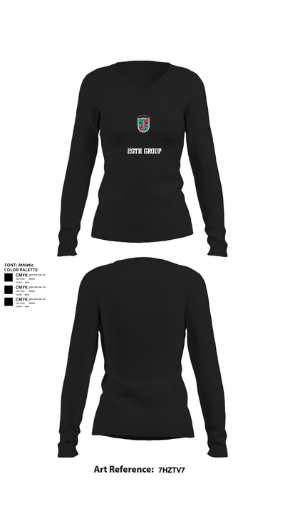 20th group 15745454 Women's Long Sleeve V-neck Shirt - 22