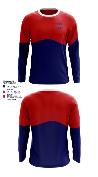 Long Sleeve Performance Shirt, McClintock Chargers Badminton, Spirit Store, Teamtime, Team time, sublimation, custom sports apparel, team uniforms, spirit wear, spiritwear, sports uniforms, custom shirts, team store, custom team store, fundraiser sports, apparel fundraiser