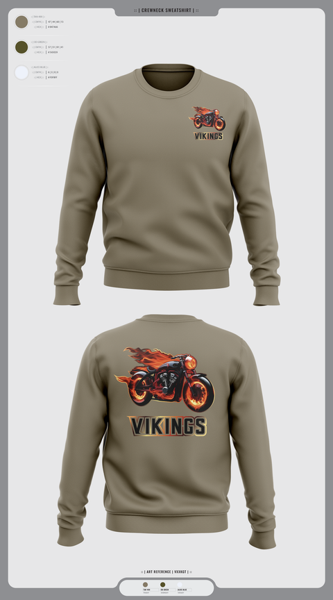 Crew Neck Sweatshirt, Vikings, , Teamtime, Team time, sublimation, custom sports apparel, team uniforms, spirit wear, spiritwear, sports uniforms, custom shirts, team store, custom team store, fundraiser sports, apparel fundraiser