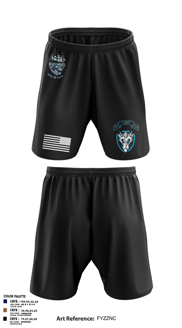 Athletic Shorts With Pockets, HQ, 95th CM CO, Army, Teamtime, Team time, sublimation, custom sports apparel, team uniforms, spirit wear, spiritwear, sports uniforms, custom shirts, team store, custom team store, fundraiser sports, apparel fundraiser