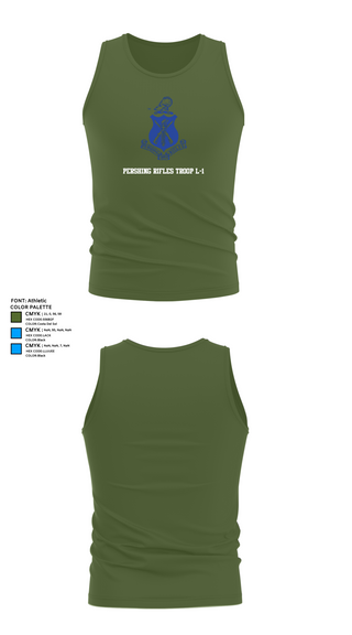 Tank Top, Pershing Rifles Troop L-1, , Teamtime, Team time, sublimation, custom sports apparel, team uniforms, spirit wear, spiritwear, sports uniforms, custom shirts, team store, custom team store, fundraiser sports, apparel fundraiser