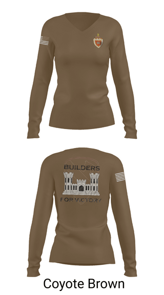 Womens Long Sleeve Vneck Shirt, 3 EN BN, , Teamtime, Team time, sublimation, custom sports apparel, team uniforms, spirit wear, spiritwear, sports uniforms, custom shirts, team store, custom team store, fundraiser sports, apparel fundraiser