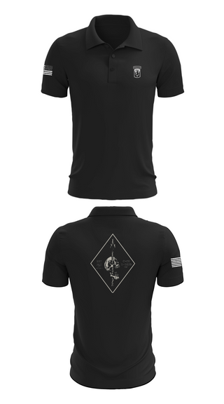 Short Sleeve Performance Polo, Chosen Co. 1-102D INF, Army, Teamtime, Team time, sublimation, custom sports apparel, team uniforms, spirit wear, spiritwear, sports uniforms, custom shirts, team store, custom team store, fundraiser sports, apparel fundraiser