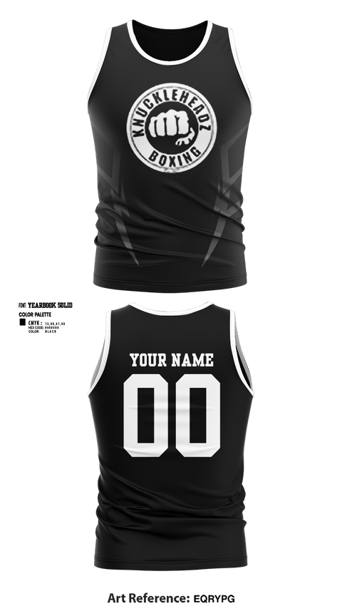 Tank Top, KnuckleHeadz Boxing, , Teamtime, Team time, sublimation, custom sports apparel, team uniforms, spirit wear, spiritwear, sports uniforms, custom shirts, team store, custom team store, fundraiser sports, apparel fundraiser