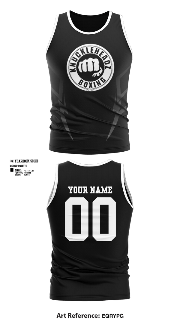 Tank Top, KnuckleHeadz Boxing, , Teamtime, Team time, sublimation, custom sports apparel, team uniforms, spirit wear, spiritwear, sports uniforms, custom shirts, team store, custom team store, fundraiser sports, apparel fundraiser