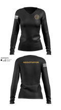 Montgomery County Police CNT 46228172 Women's Long Sleeve V-neck Shirt - 1