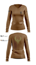 OSA DDG79 12784449 Women's Long Sleeve V-neck Shirt - 7