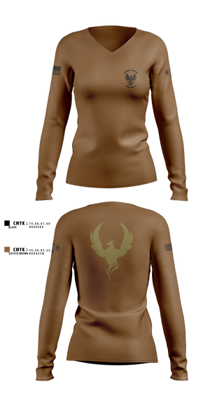 Womens Long Sleeve Vneck Shirt, OSA DDG79, , Teamtime, Team time, sublimation, custom sports apparel, team uniforms, spirit wear, spiritwear, sports uniforms, custom shirts, team store, custom team store, fundraiser sports, apparel fundraiser