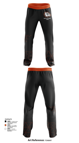 Sweatpants, Green High School Tennis, Tennis, Teamtime, Team time, sublimation, custom sports apparel, team uniforms, spirit wear, spiritwear, sports uniforms, custom shirts, team store, custom team store, fundraiser sports, apparel fundraiser