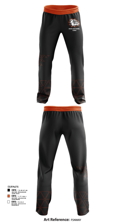 Green High School Tennis 24665929 Sweatpants - 52