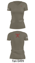 355 CES 91493290 Women's Short Sleeve V-neck Shirt - 68