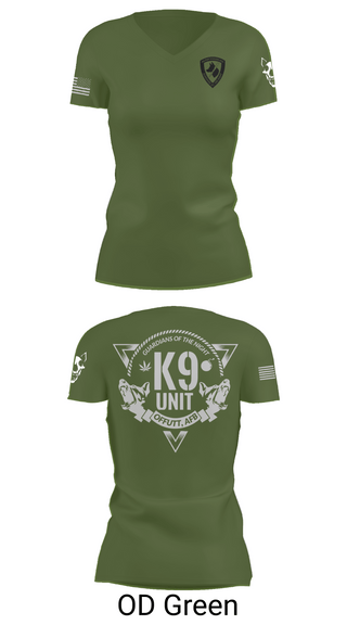 Womens Short Sleeve Vneck Shirt, Guardians of the Night, , Teamtime, Team time, sublimation, custom sports apparel, team uniforms, spirit wear, spiritwear, sports uniforms, custom shirts, team store, custom team store, fundraiser sports, apparel fundraiser