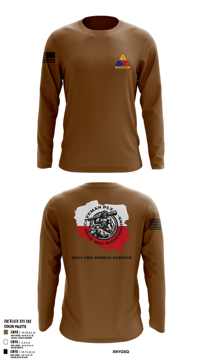261st BSC CAVEMAN PLT 28746409 Long Sleeve Performance Shirt 103