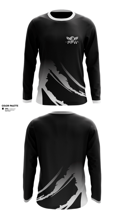PHOENIX PRO WRESTLING 42608875 Long Sleeve Rash Guard Shirt - 1
