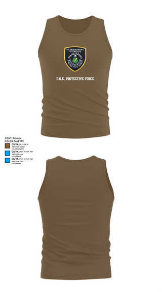 Tank Top, D.O.E. Protective Force, , Teamtime, Team time, sublimation, custom sports apparel, team uniforms, spirit wear, spiritwear, sports uniforms, custom shirts, team store, custom team store, fundraiser sports, apparel fundraiser