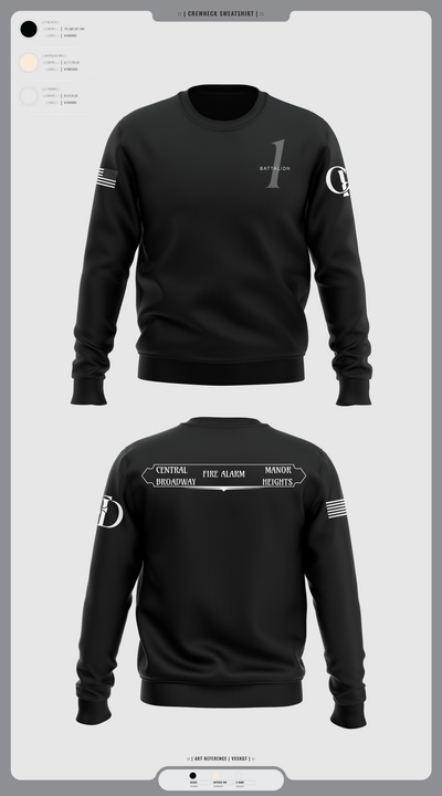 Battalion 1 29533979 Crew Neck Sweatshirt - 7