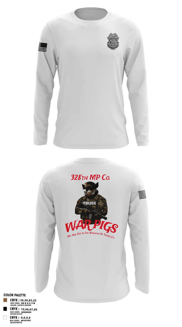 Long Sleeve Performance Shirt, 328th MP Co., , Teamtime, Team time, sublimation, custom sports apparel, team uniforms, spirit wear, spiritwear, sports uniforms, custom shirts, team store, custom team store, fundraiser sports, apparel fundraiser