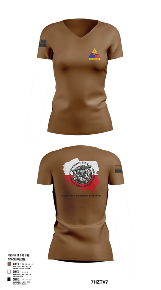 Womens Short Sleeve Vneck Shirt, 261st BSC CAVEMAN PLT, , Teamtime, Team time, sublimation, custom sports apparel, team uniforms, spirit wear, spiritwear, sports uniforms, custom shirts, team store, custom team store, fundraiser sports, apparel fundraiser