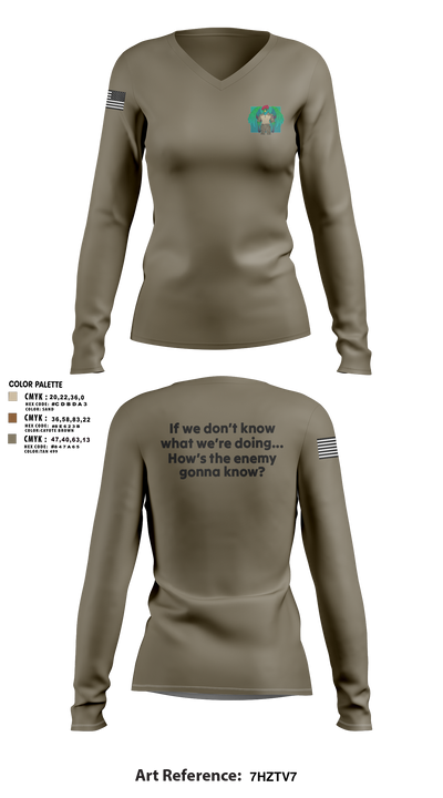Someone_inthe_82nd 28001178 Women's Long Sleeve V-neck Shirt - 3