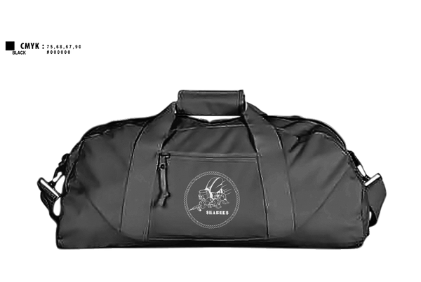 Duffle Bag, Seabee Wifes, Navy, Teamtime, Team time, sublimation, custom sports apparel, team uniforms, spirit wear, spiritwear, sports uniforms, custom shirts, team store, custom team store, fundraiser sports, apparel fundraiser