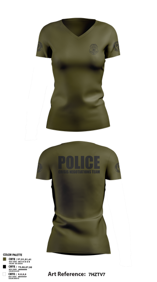 Womens Short Sleeve Vneck Shirt, MCPD CNT, Police, Teamtime, Team time, sublimation, custom sports apparel, team uniforms, spirit wear, spiritwear, sports uniforms, custom shirts, team store, custom team store, fundraiser sports, apparel fundraiser