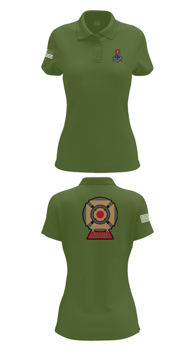 Zenobia marksmen Women's Short Sleeve Performance Polo  - 25