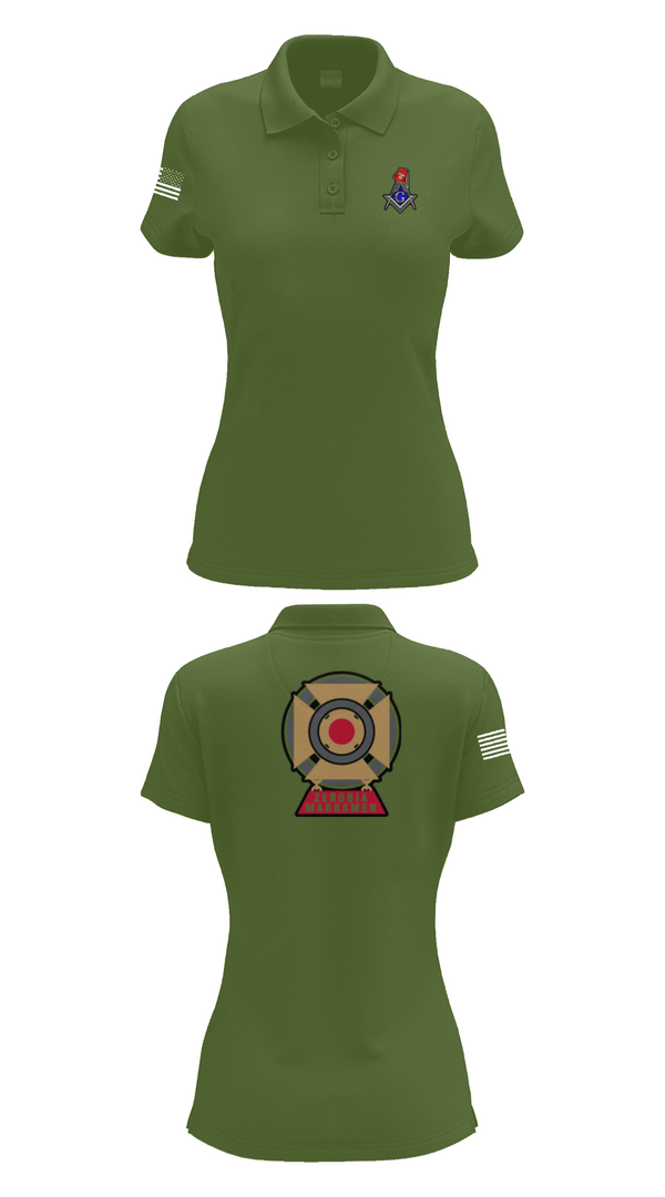 Womens Short Sleeve Performance Polo, Zenobia Marksmen, , Teamtime, Team time, sublimation, custom sports apparel, team uniforms, spirit wear, spiritwear, sports uniforms, custom shirts, team store, custom team store, fundraiser sports, apparel fundraiser