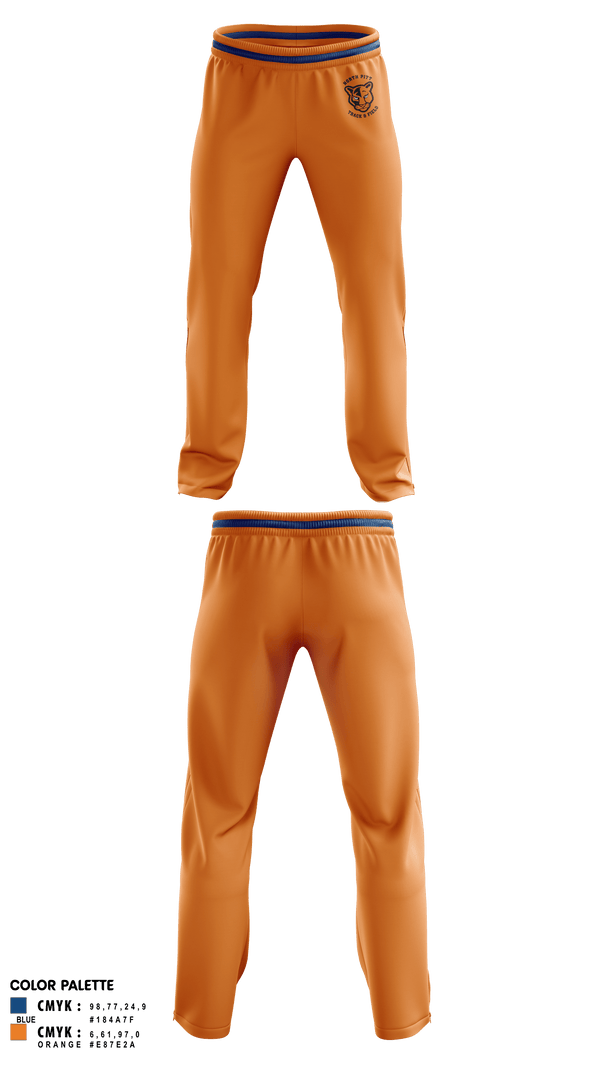 Sweatpants, North Pitt High School Track and Field, Track & Field, Teamtime, Team time, sublimation, custom sports apparel, team uniforms, spirit wear, spiritwear, sports uniforms, custom shirts, team store, custom team store, fundraiser sports, apparel fundraiser