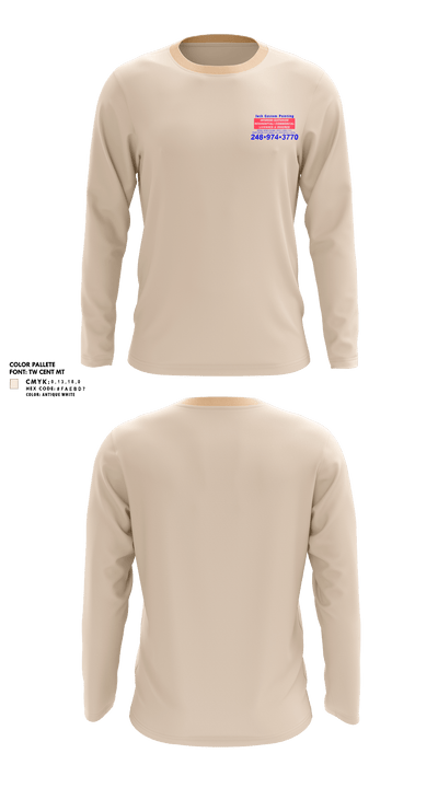 Josh Custom Painting 96127067 Long Sleeve Performance Shirt 1
