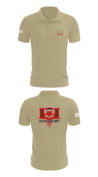 Short Sleeve Performance Polo, CESD Bravo 35th Engineer Battalion, , Teamtime, Team time, sublimation, custom sports apparel, team uniforms, spirit wear, spiritwear, sports uniforms, custom shirts, team store, custom team store, fundraiser sports, apparel fundraiser