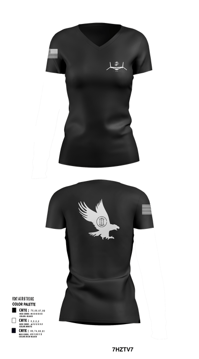 MVIM Level 3 52585841 Women's Short Sleeve V-neck Shirt - 101