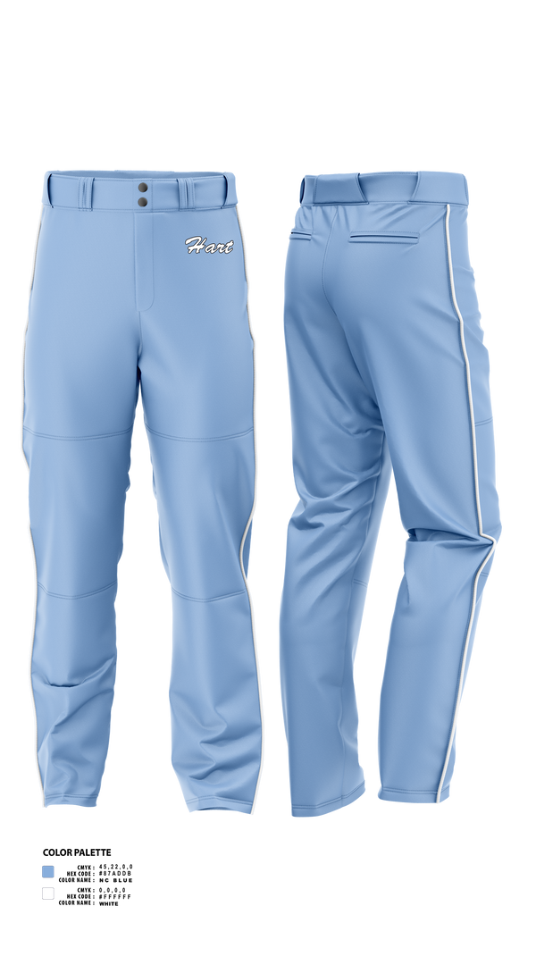 Baseball Pants, William S Hart Baseball and Softball, Baseball, Teamtime, Team time, sublimation, custom sports apparel, team uniforms, spirit wear, spiritwear, sports uniforms, custom shirts, team store, custom team store, fundraiser sports, apparel fundraiser