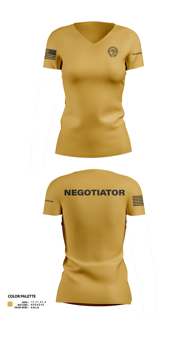 Womens Short Sleeve Vneck Shirt, Montgomery County Police CNT, , Teamtime, Team time, sublimation, custom sports apparel, team uniforms, spirit wear, spiritwear, sports uniforms, custom shirts, team store, custom team store, fundraiser sports, apparel fundraiser