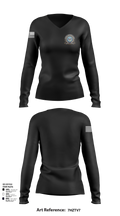 Defense Cortinating Element 97094891 Women's Long Sleeve V-neck Shirt - 107