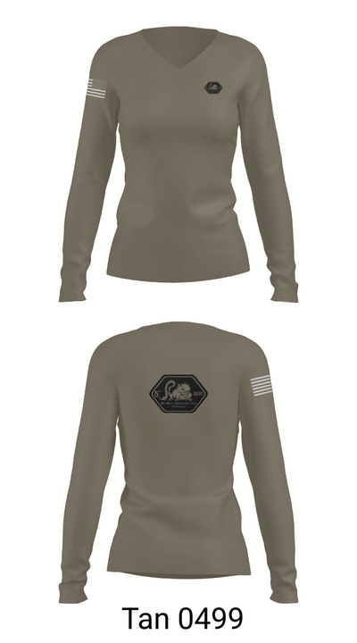 TCU Ranger Challenge 43130587 Women's Long Sleeve V-neck Shirt - 77