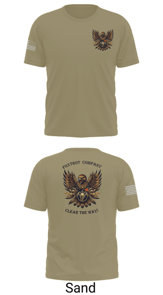 Short Sleeve Performance Shirt, Foxtrot Company, 832nd OD BN, Army, Teamtime, Team time, sublimation, custom sports apparel, team uniforms, spirit wear, spiritwear, sports uniforms, custom shirts, team store, custom team store, fundraiser sports, apparel fundraiser